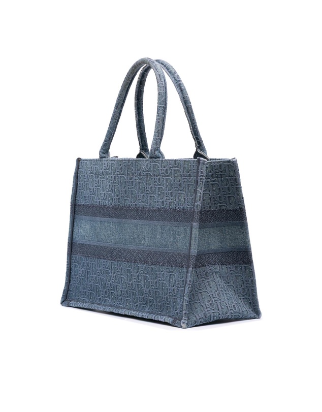 Pre-Loved by Azura Reborn - Pre-Loved Medium Oblique Denim Book Tote