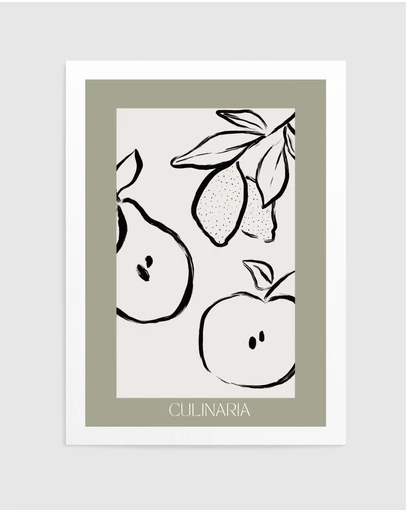 Olive et Oriel - Culinaria No01 by Treechild Art Print