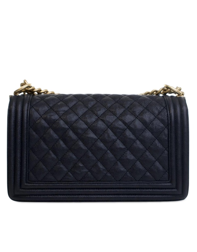 Pre-Loved by Azura Reborn - Pre-Loved Old Medium Quilted Caviar Boy Flap