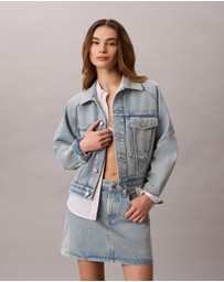 Calvin Klein Jeans - Denim Logo Tape Boxy Jacket