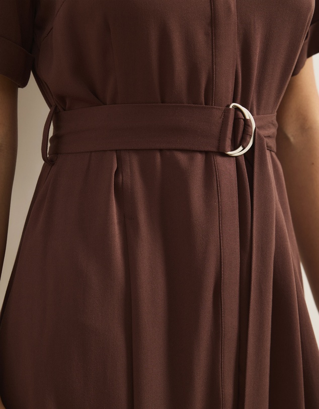 Atmos&Here - Harriet Viscose Twill Midi Dress