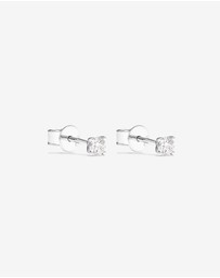 Michael Hill - Certified 0.25 Carat TW Diamond Solitaire Stud Earrings in 18kt White Gold