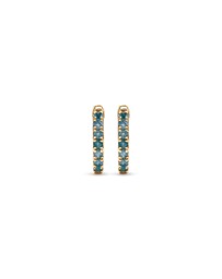 Michael Hill - London Blue Topaz Huggie Hoop Earrings in 10kt Yellow gold
