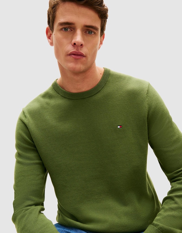 Tommy Hilfiger - Flag Embroidery Crew Neck Jumper