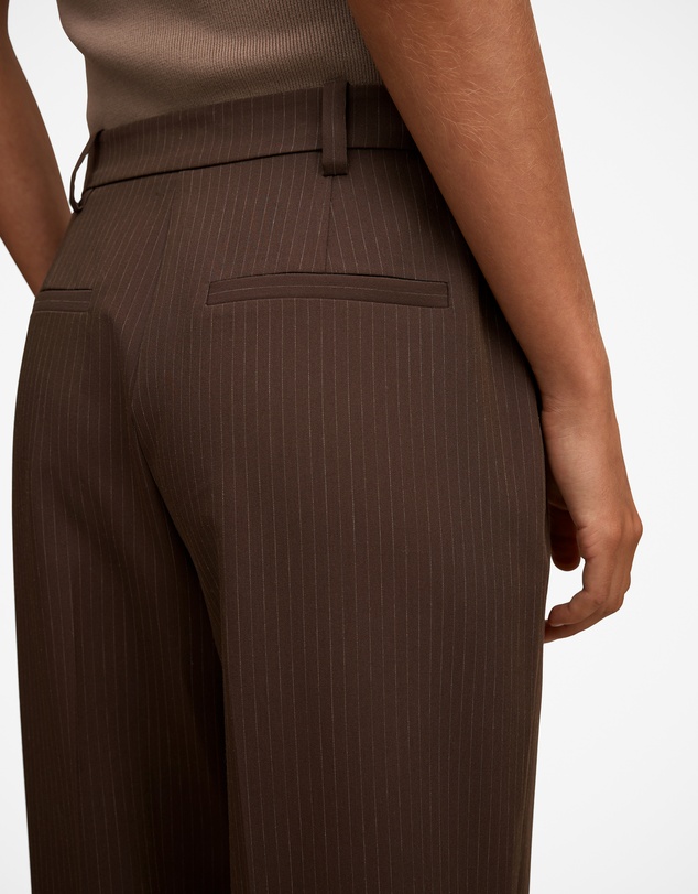 Forever New - Bree Pinstripe Mid Rise Pants