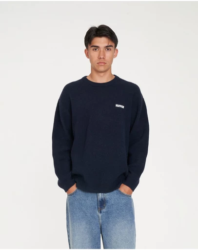Huffer - Fleet Knit Crew
