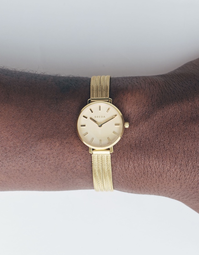Breda - Beverly Tethered Gold and Metal Bracelet Watch, 25MM