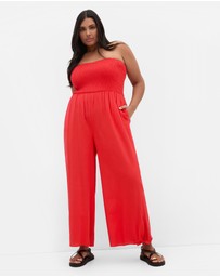 City Chic - Ally Strapless Jumpsuit