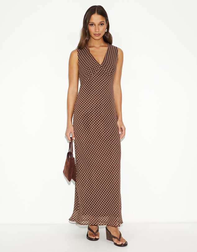 Dazie - Lottie Polka Dot Maxi Dress