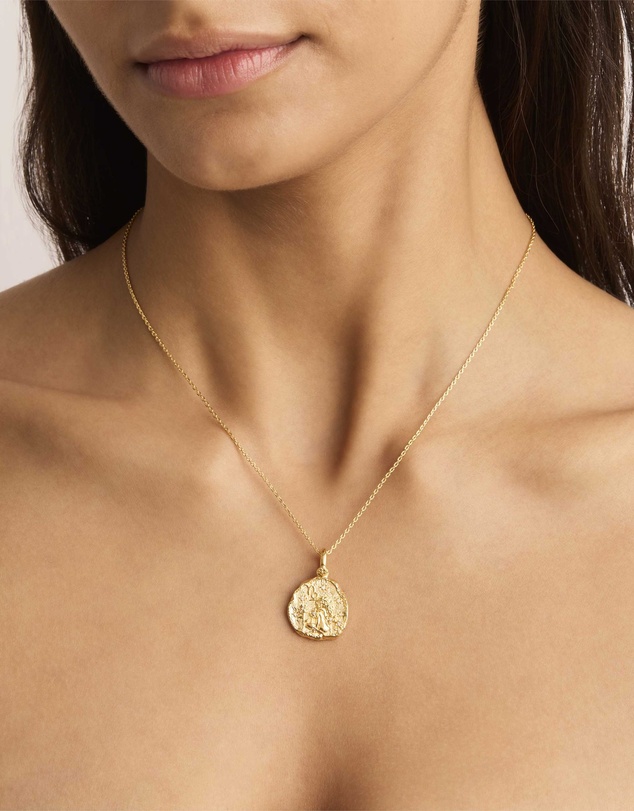 By Charlotte - She Is Capricorn Zodiac Necklace