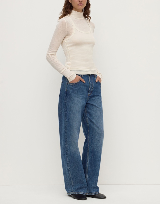 Assembly Label - Nora Merino Wool Layered Turtleneck Top