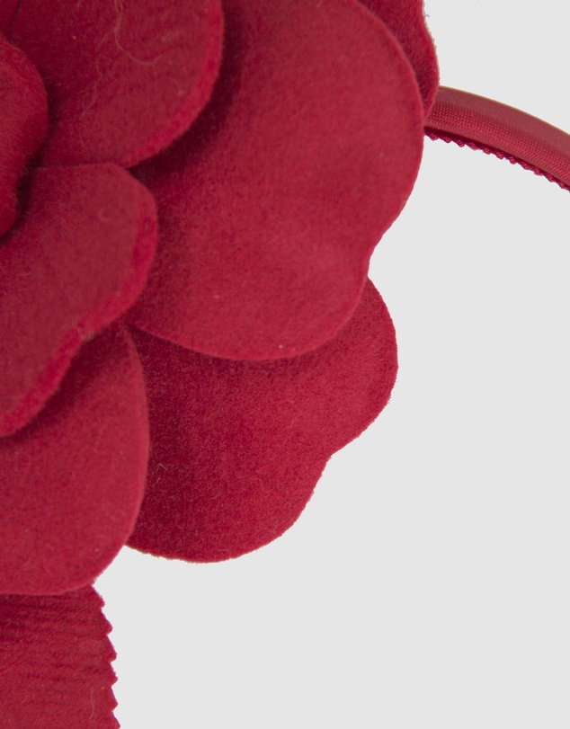Max Alexander - Felt Red Flower Racing Fascinator Headband
