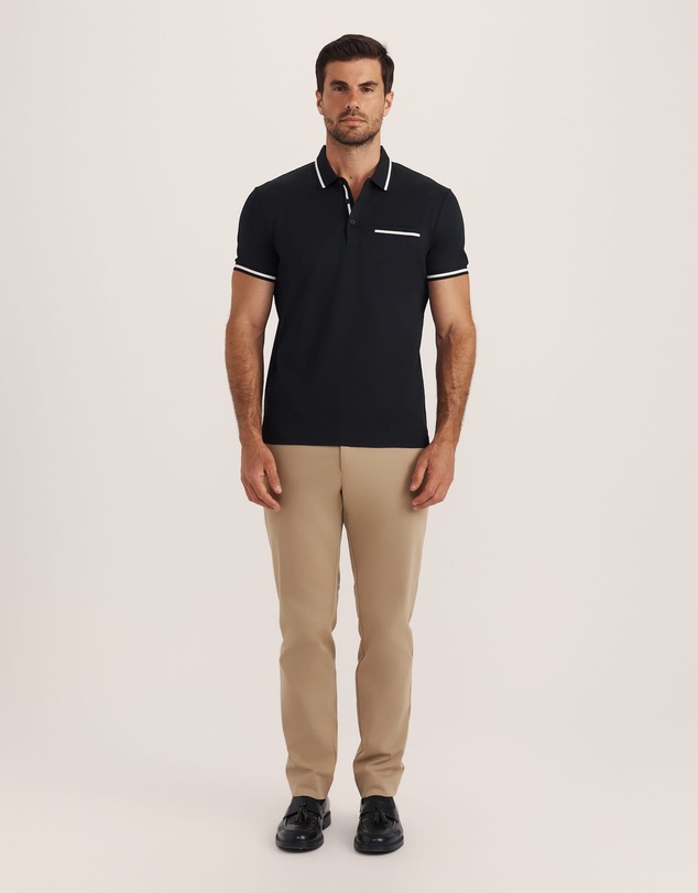SABA - Ted Textured Cotton Polo