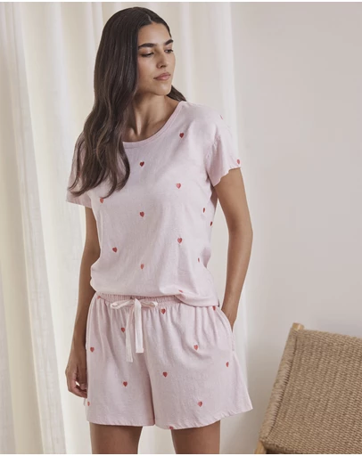 Papinelle - Jada Hearts Cotton Knit Boxer PJ