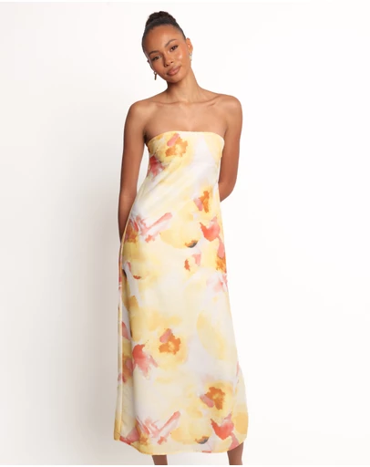 Petal & Pup - Hydra Maxi Dress - Yellow Floral