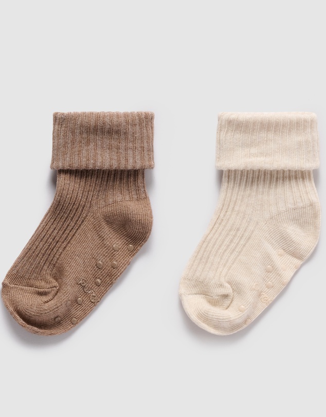 Purebaby - 3 Pack Rib Socks -Kids-Babies