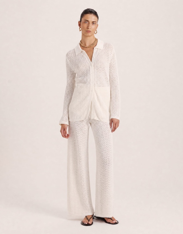 SABA - Prue Cotton Crochet Pant