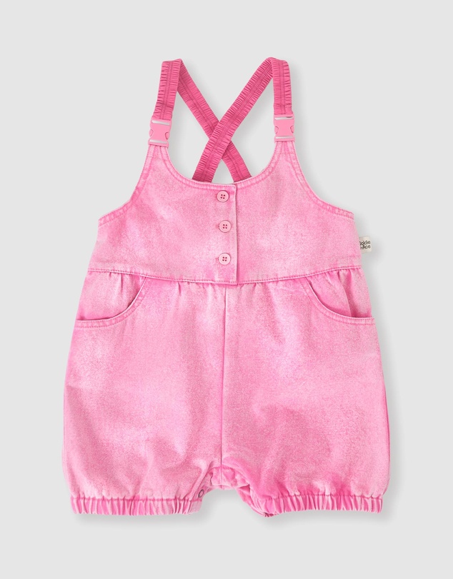 Goldie + Ace - Cindy Denim Bubble Overalls - Babies-Kids