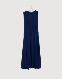 Revibe - Repaired Shona Joy Romy High Neck Maxi Dress - AU 14
