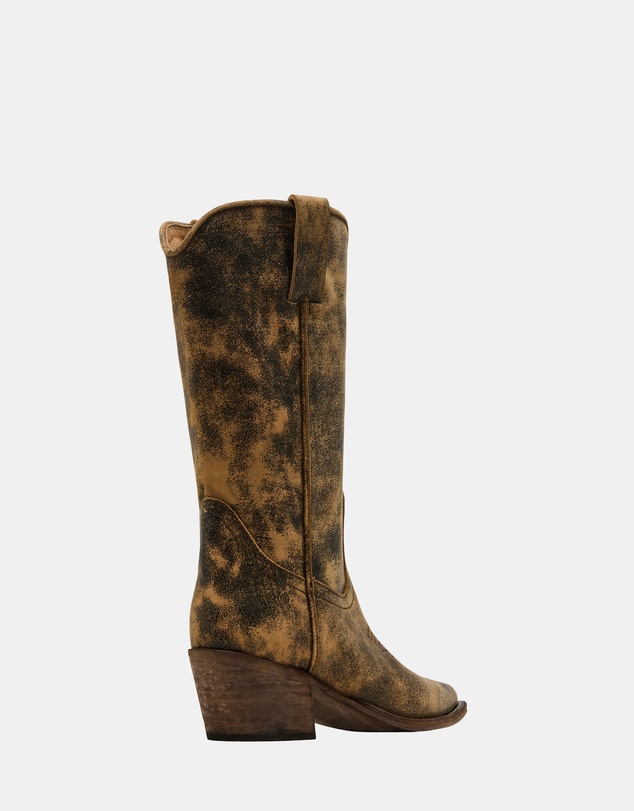 Steve Madden - Albany Brown Distressed Boots