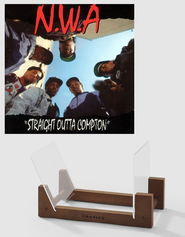 Universal Music - N.W.A. Straight Outta Compton - Vinyl Album & Crosley Record Storage Display Stand