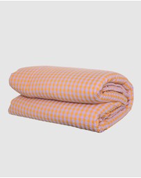 Mosey Me - Kumquat Bloom Seersucker Quilt Cover