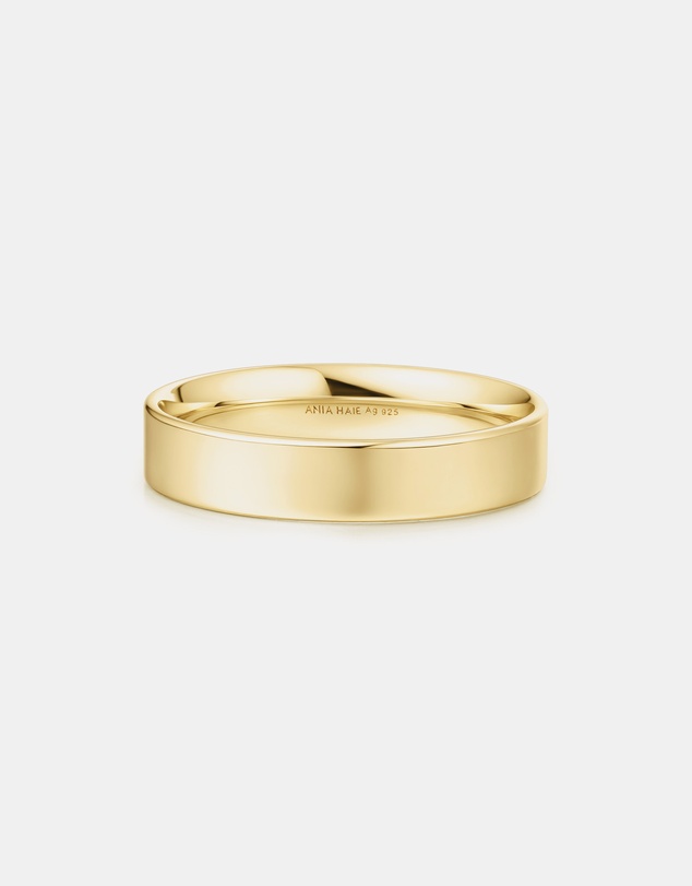 Ania Haie - Gold Smooth Band 4mm