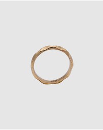 Haze & Glory - ICONIC EXCLUSIVE - Ring Band Basic Babylon in 925 Sterling Silver Gold Plated