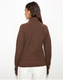 Dazie - Ada Zip Through Knit Jacket