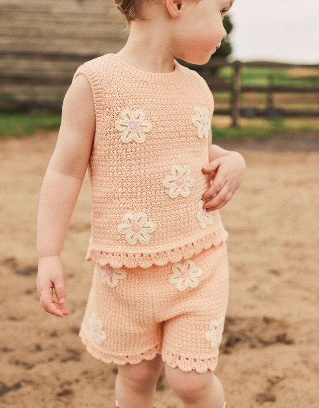 Kynd Baby - Crochet Top in Blooms