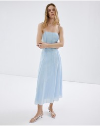 M.N.G - Lyocell Dress with Stitching Detail
