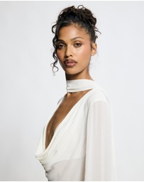 Lover - Morgana Cowl Scarf Neck Top