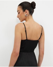 Calli - Union Satin Wrap Dress