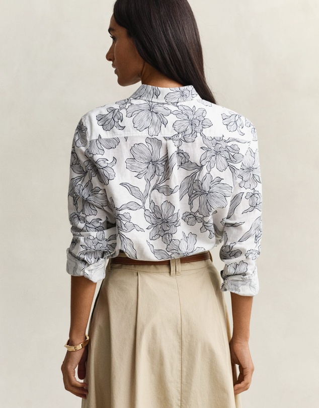 Gant - Floral Print Linen Shirt