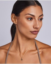 Zoe Olivia - 9K Gold Open Heart Stud Earrings