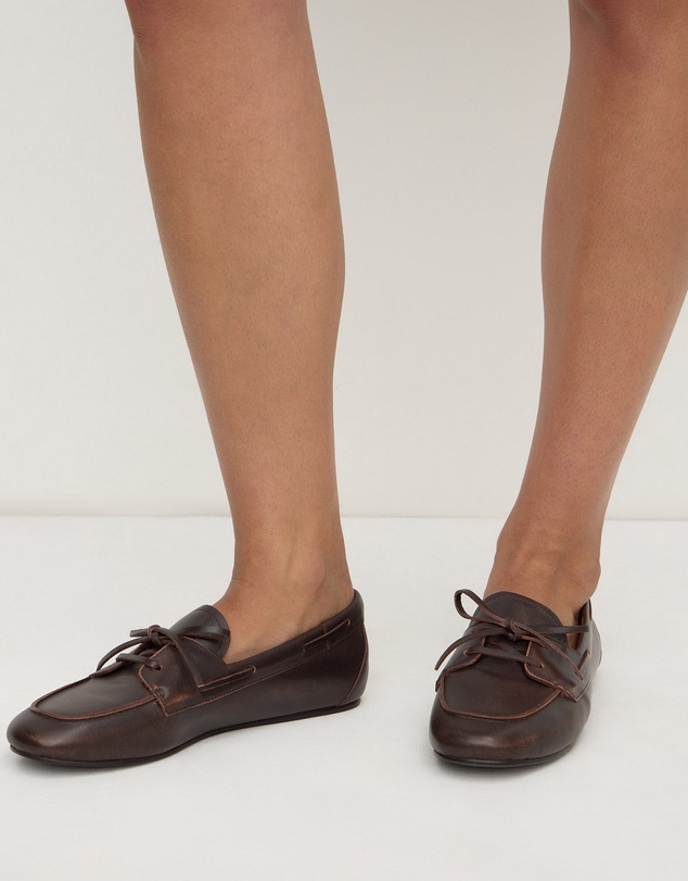 Assembly Label - Devon Leather Boat Shoes - Women's
