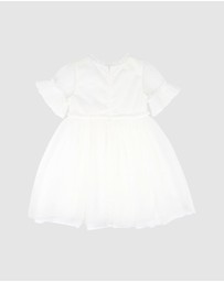 Bebe by Minihaha - Tulle Emb Floral SS Dress - Kids