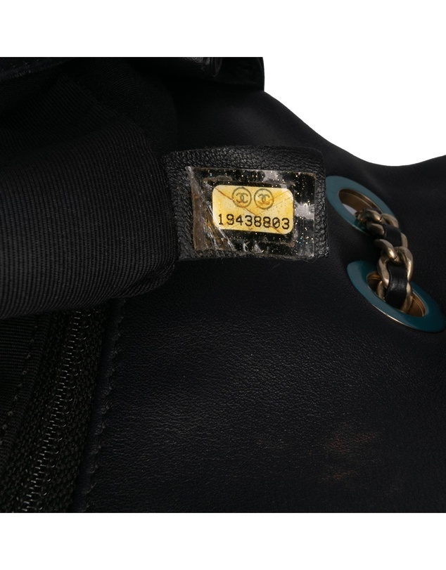 Pre-Loved by Azura Reborn - Pre-Loved Medium Bicolor Calfskin Graphic Flap