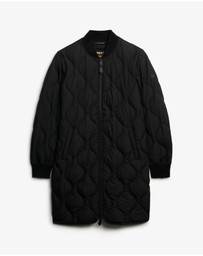 Superdry - Long Quilted Liner Jacket