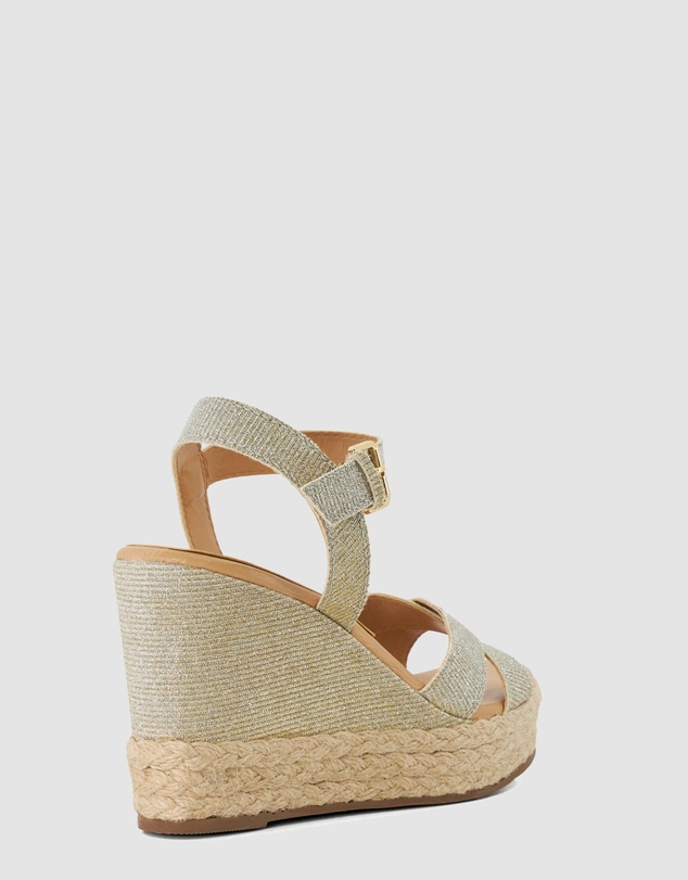 Dune London - Kind - Gold Fabric