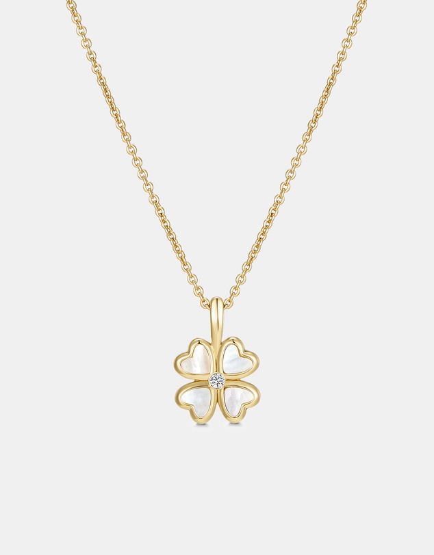 Mestige Kids - Cute as a Clover Necklace - 18K Gold Plated