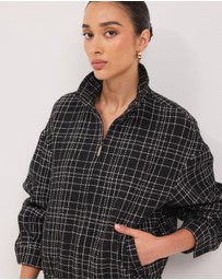 Calli - Nadia Tweed Bomber Jacket