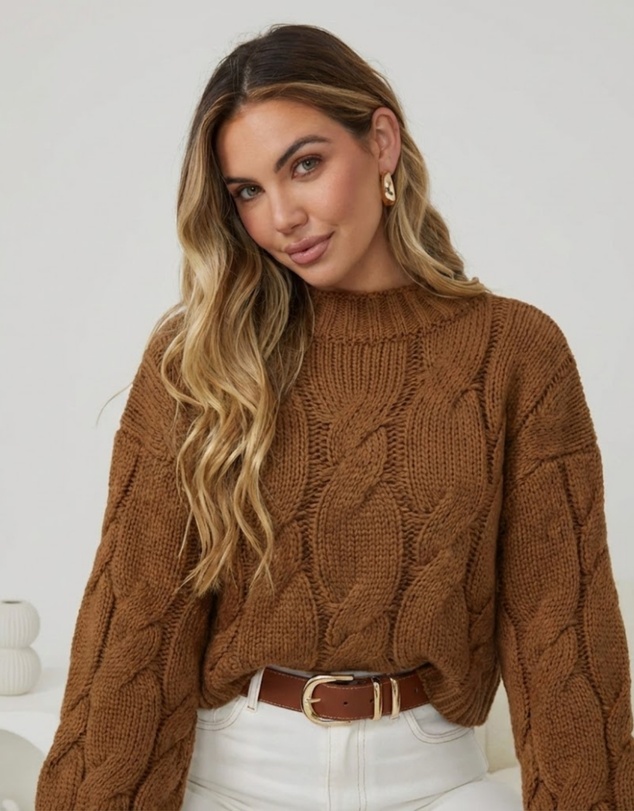 Esther & Co - Hadi Knit - Cinnamon