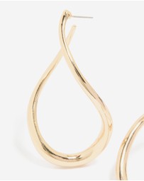 Lovisa - Gold Twisted Large Hoop Earrings