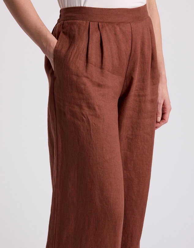 David Lawrence - Prue Wide Leg Linen Pants
