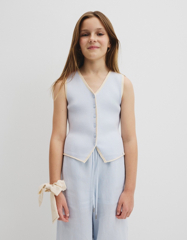 Country Road - Teen Sleeveless Button Through Knit