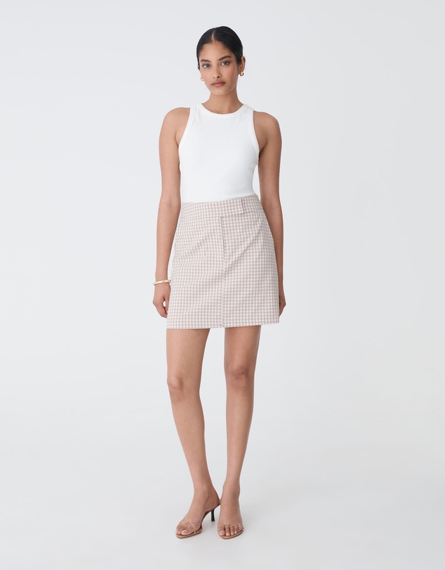 Forcast - Koora Checked Mini Skirt