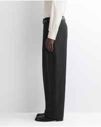 COS - Pleated Cotton Relaxed-Fit Wide-Leg Trousers