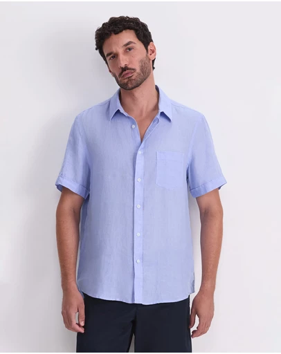 Sportscraft - Short Sleeve Delave Linen Shirt