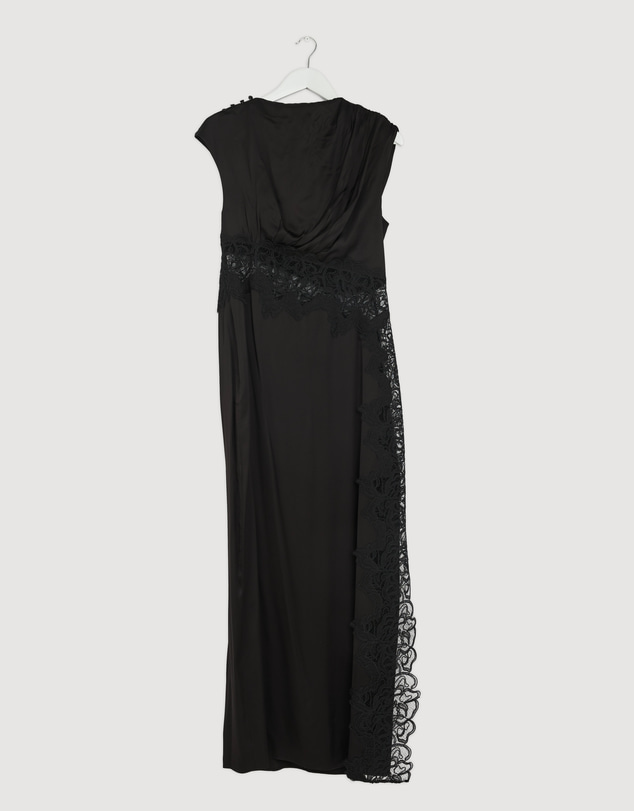 Revibe - Repaired Shona Joy Eniko Lace Gathered Maxi Dress - AU 10